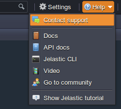 contact support