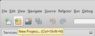 netbeans create new project