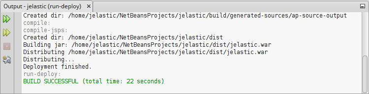 project build and deploy log