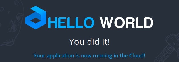 project opened in browser