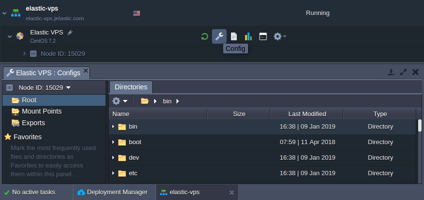 elastic vps file manager
