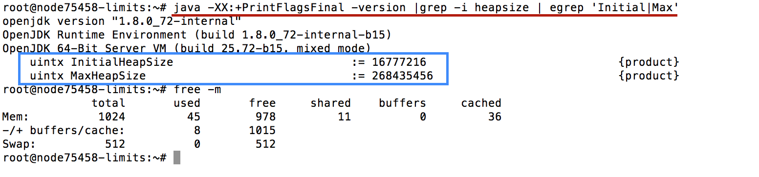 test related to the Java heuristic behaviour issue