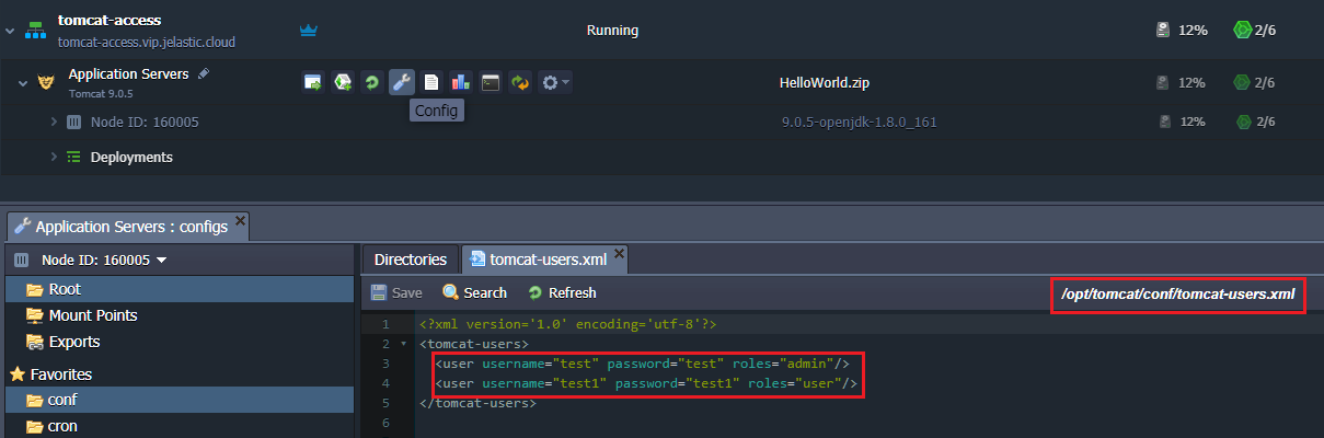user authentication for accessing your tomcat-based web application