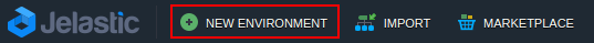 new environment button