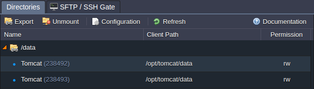 navigate to the exported directory