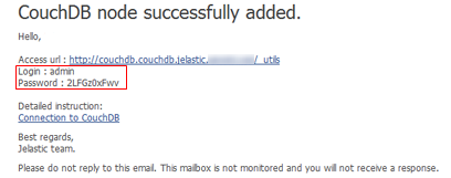 email couchdb node added