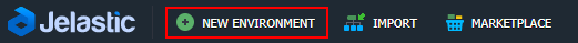 new environment button